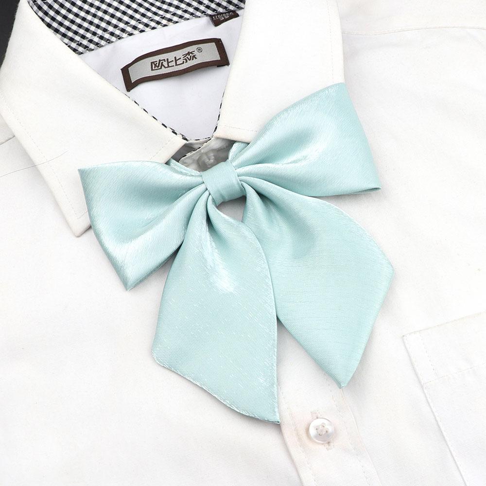 Perfect Match Colorful Women‘S Shirts Bowtie Ladies Girl School Wedding Party Bowknot Pink Bule Black Classic Butterfly Knot Suits Accessories