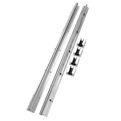 2 szt. SBR16750mm 16mm Liniowa prowadnica wału szyny 4 SBR16UU Blok łożyskowy Części CNC