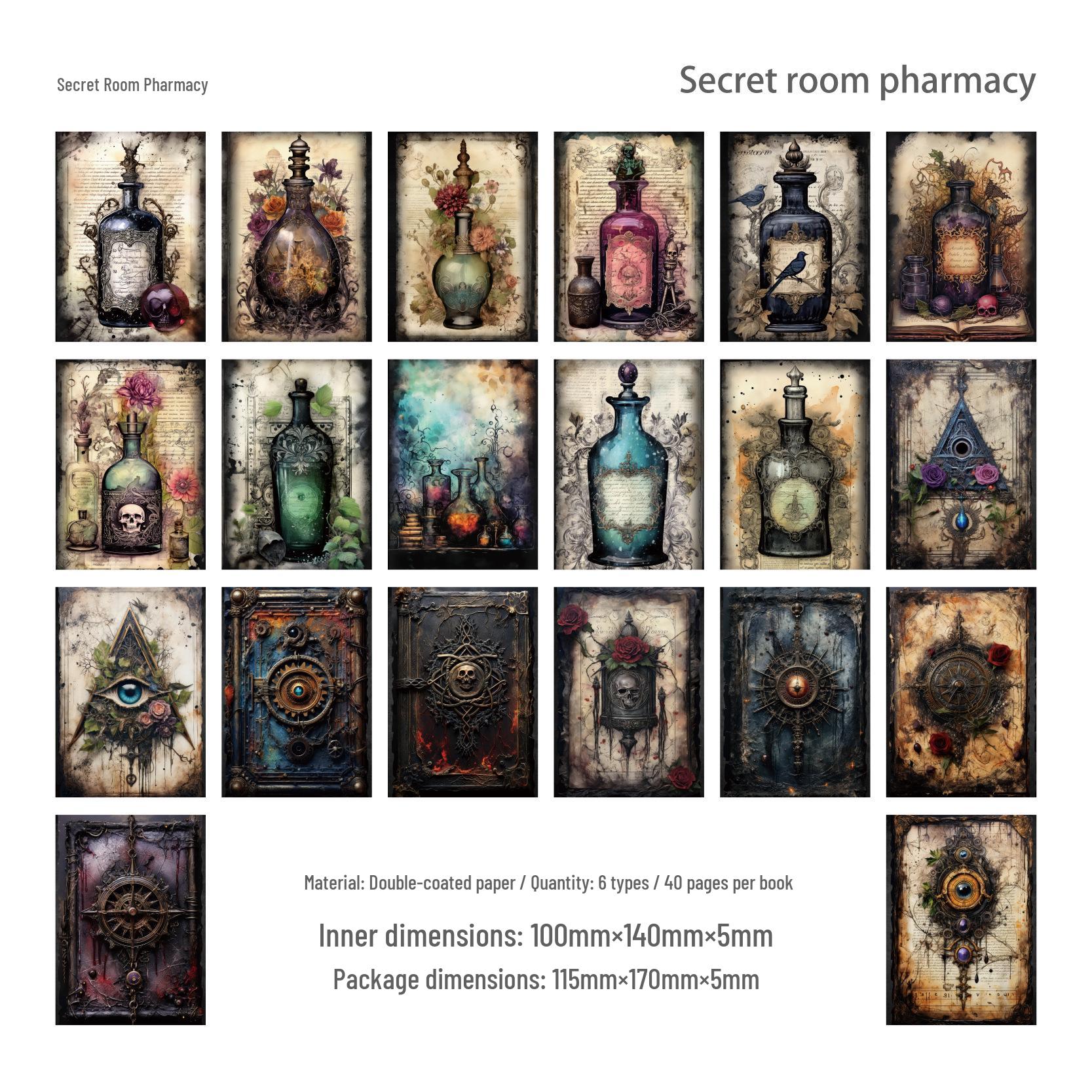 

Retro Gothic World Planner: Alice Scrapbooking Paper Decoration 115x170mm