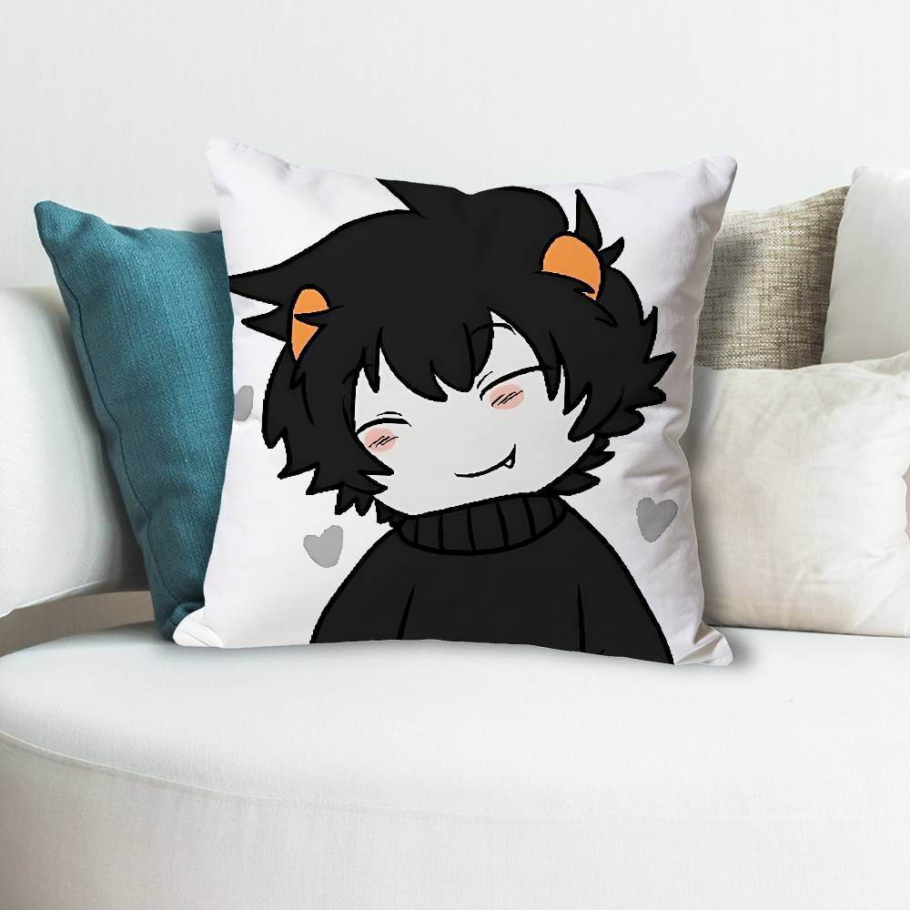 Cute KKarkat VVantas Various Sizes Square Pillow Case For Car Home Bedchamber Decor Custom Valentine Gift