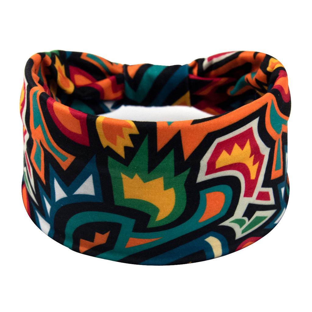 Bohemian Cashew Yoga Übung Stirnband Anti Schweiß und Feuchtigkeit Absorbieren Elastische Baumwolle Stirnband Knoten Stirnband