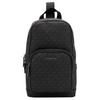 New MICHAEL KORS MK Cooper Artificial Leather Commuter Bag Crossbody Sling Bag Men's Black 37S1LCOY1B-BLACK