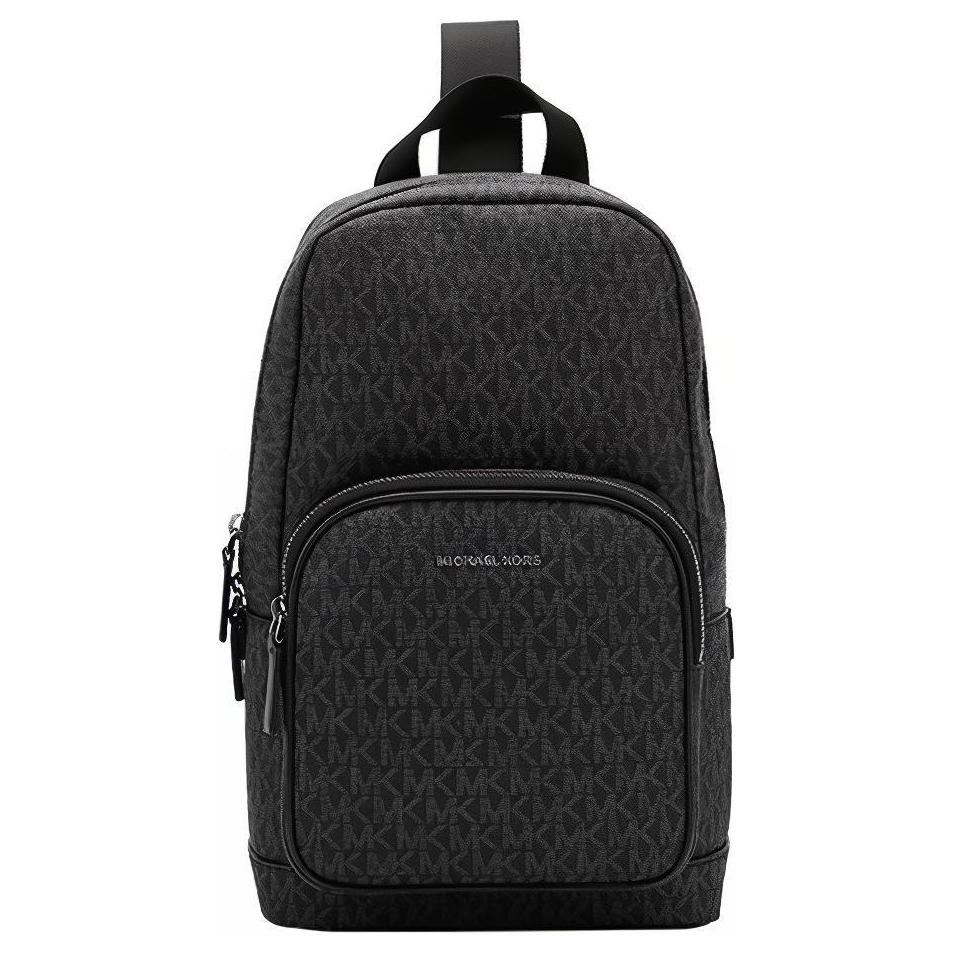 New MICHAEL KORS MK Cooper Artificial Leather Commuter Bag Crossbody Sling Bag Men's Black 37S1LCOY1B-BLACK