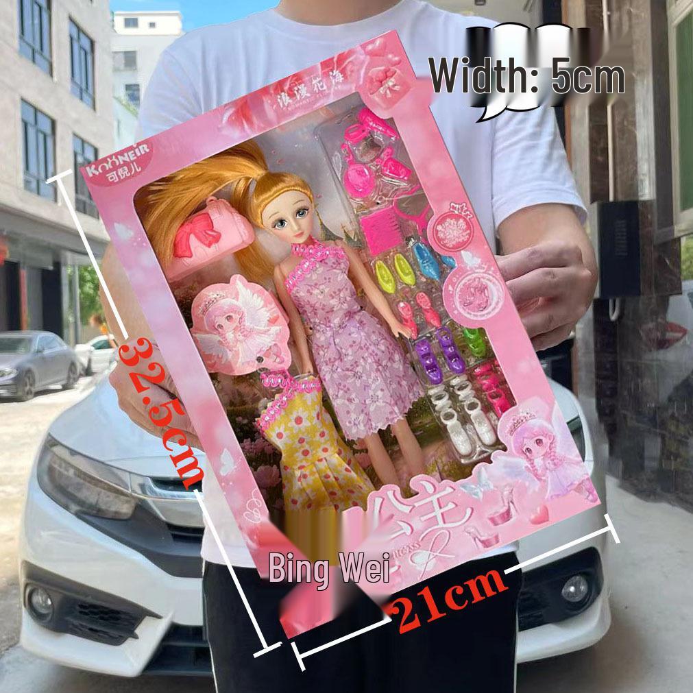 Princess Barbie Doll Role-Playing Toy Gift Box for Girls