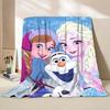 Disney Frozen Elsa Princess Flannel Kids Blanket Cartoon Cute Plush for Home Bedroom Sofa Picnic Office Cover Blanket Warm Gifts