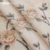 1PC LOZUJOJU French Retro Rose and Bird Print Curtains Beige Tassel Edge Semi Transparent Curtains for Bedroom Living Room Window Home Decor