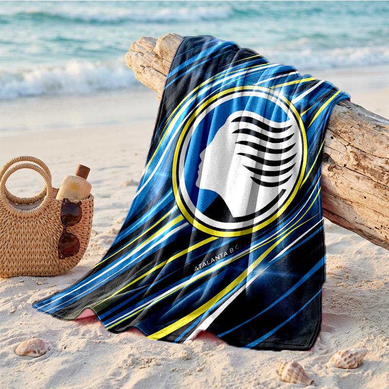 Asciugamano da Spiaggia in Microfibra con Stampa Atalanta FC Asciugatura Rapida Assorbente Grande per Spiaggia Nuoto Viaggio