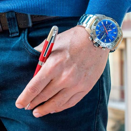 Festina Classicals Luxury Ballpoint Pen (Chrome Red)