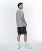 MUSINSA STANDARD Wide Banded Cargo Half Slacks [Gray]
