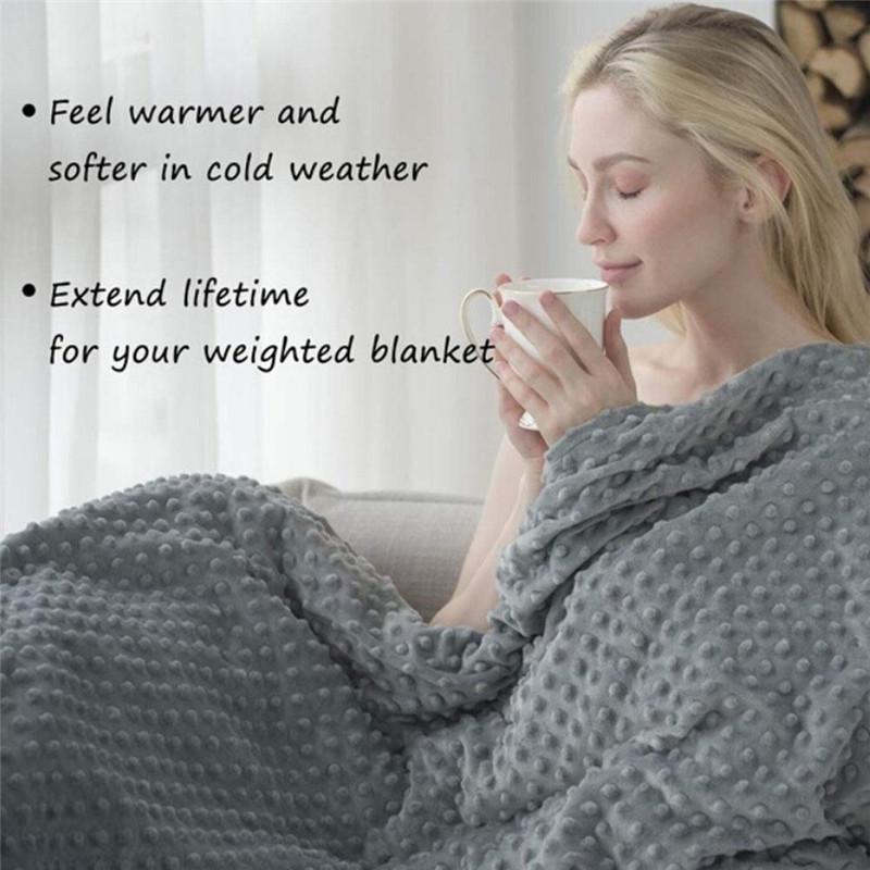 Comfort  Blanket Embossed Quilting Relief Anxiety Insomnia Pressure Weighted Blanket