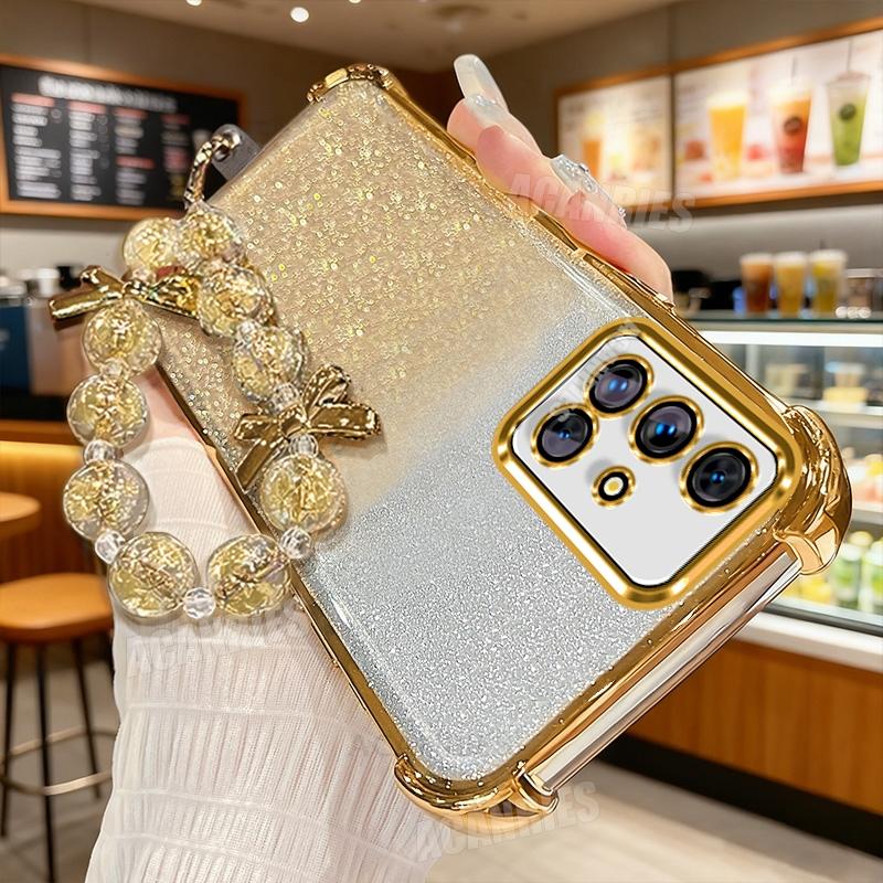 A 51 71 31 12 Star Lanyard Plating Glitter Shockproof Silicone Case For Samsung Galaxy A51 A71 A31 A12 A22 4g 5g A21s Back Cover