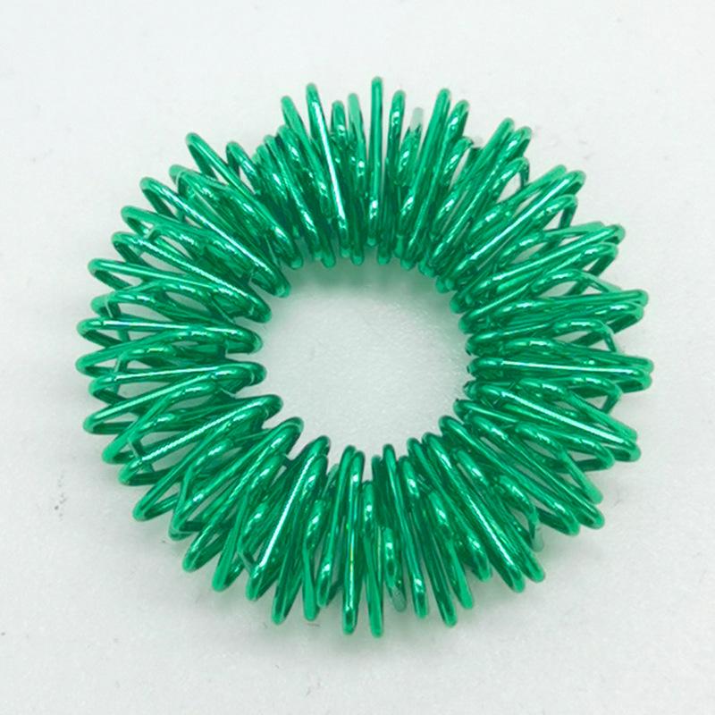 

Цветное мини-кольцо-массажер для пальцев - Игрушка для снятия стресса и декомпрессии зелёный