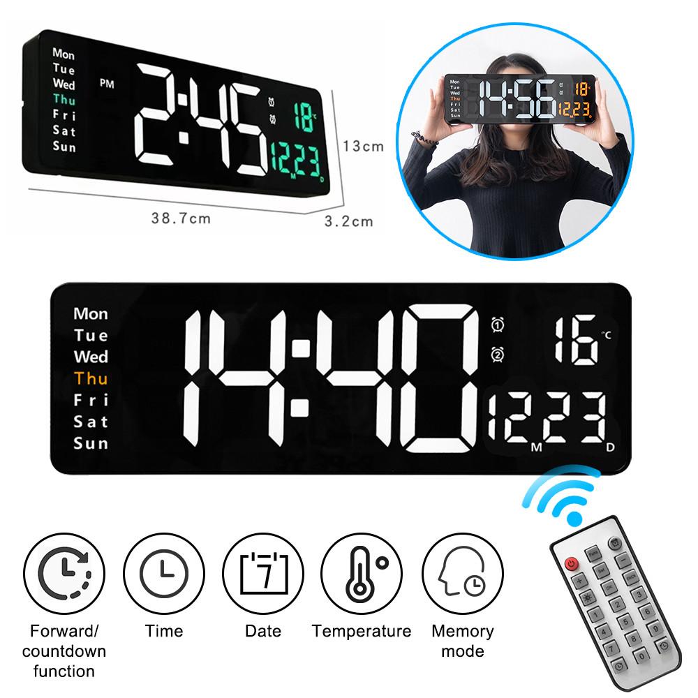 Multifunctional Large Digital Timer Clock 16.5 Inch LED Display Count Electronic Clock Home Office Classroom Wall Clock