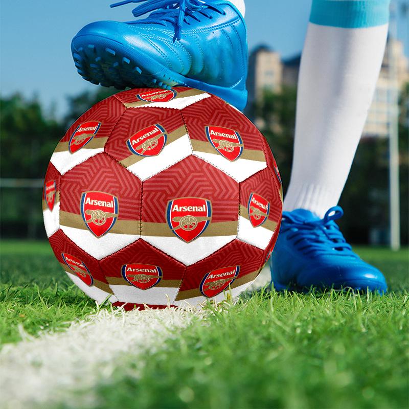 Pallone da Calcio Arsenal F.C. Misura 5, Calcio in PU Resistente all'Usura per Partite, Allenamenti e Pratica Quotidiana, Regalo di Compleanno per Appassionati di Calcio