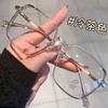 Square Myopia Glasses for Women Men Anti Blue Light Finished Nearsighted Glasses Eyewear 0~-6.0 Glasses Fashion