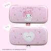 Allone EVA Color Gaming Pouch Sanrio Characters My Melody x 4 x Pink Floral Pattern with Inner Pocket Lightweight Compatible with OLED Double Zipper