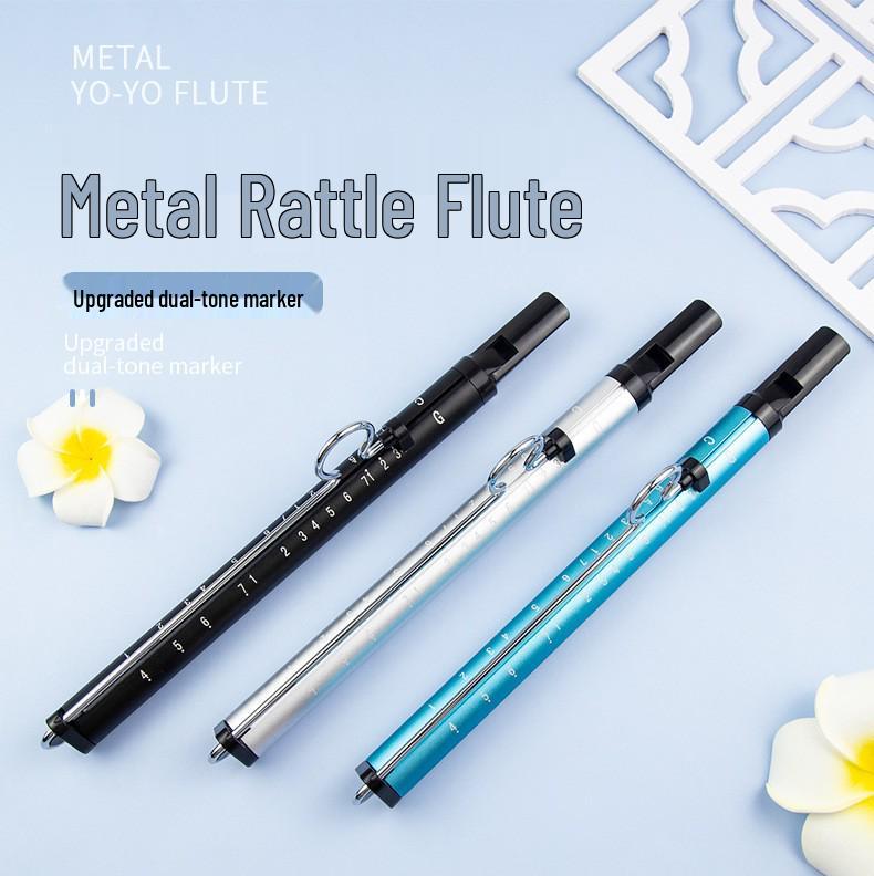 NYMAN Zweiklang-Schiebeflöten-Pfeife - Luftgeblasene Schiebeflöte