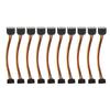 10 Pack SATA Cables 15 Pin 90 Degree Male To Female Power Extension Adapter for HDD SDD Optical