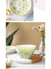 Alice Little Daisy Keramik 4-teiliges Set: 4,7-Zoll Unterglasur-Reisschalen aus Bone China