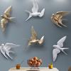3D-Vogelmodell Wandbehang-Ornament im nordischen Stil für Eingangsbereich und Esszimmerdekoration