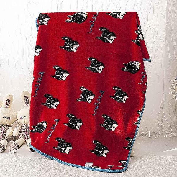 Buy French Bulldog Printed Baby Fleece Blanket Toddlers Swaddle Towels