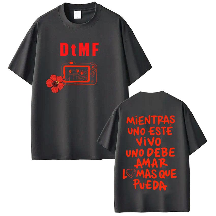 Rapper Bad Bunny Tour Debi Tirar Mas Fotos DTMF Merch Maglietta 2026 Estate Unisex Moda Donna Cotone Maglietta Oversize Y2K