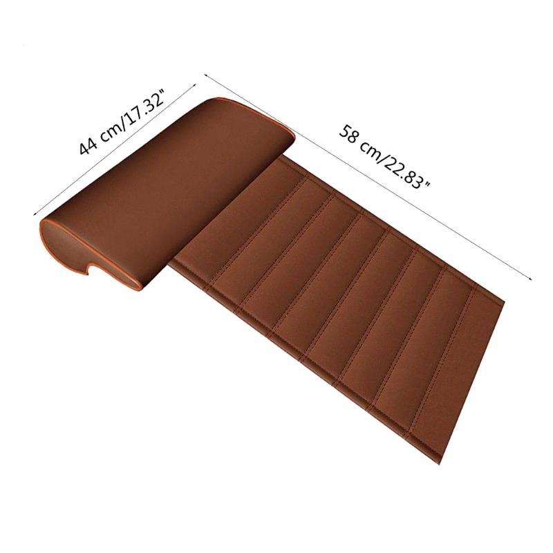 Auto Sitzverlängerungskissen Bein Oberschenkelstützkissen für Langstreckenfahrten Stuhl PU-Leder Knieschoner Schoner