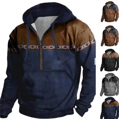 Hombres  Ocio  Moda  Capucha con capucha  Cremallera  Sudadera con capucha