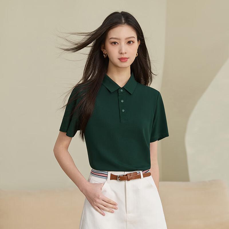 Camiseta tipo polo unisex Taluoman de Lyocell refrescante