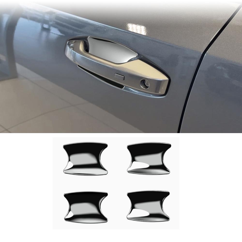 For Nissan Kicks 2025 2026 ABS Carbonfiber Exterior Side Door Handle Cover Door Bowl Cap Sticker Cover Trim External Accessories