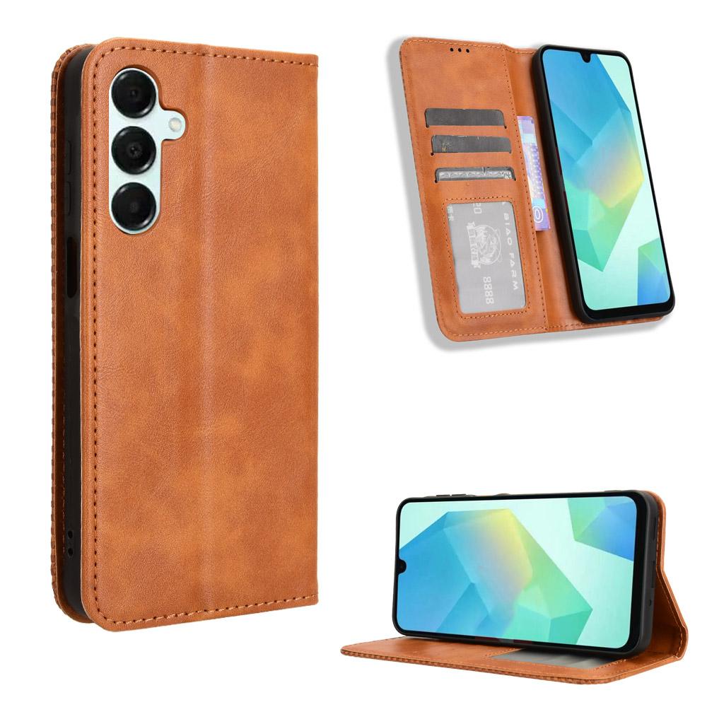 For Samsung Galaxy A17 4G/Galaxy A16 5G/Galaxy A16 4G/Galaxy A26 5G/Galaxy A17 5G Leather Case Wallet Stand Retro Texture Phone Cover