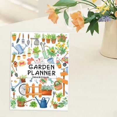 Agenda Diario 12 Mesi Cura delle Piante/Giardinaggio/Pulizia Organizzatore di Programmi Giornalieri Settimanali Mensili