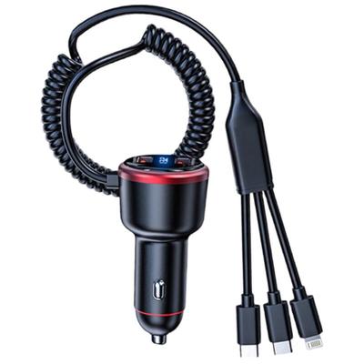 XAYVG 3-in-1 Premium Car Charger & Cable Organizer