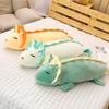 Non-Toxic Cute Dragon Plush Toy 90-150Cm Soft White Long Pillow Three Colors Dinosaur Stuffed Sleeping Cushion Gift Cartoon