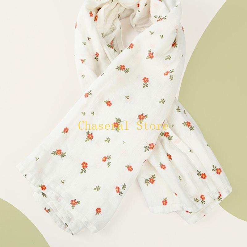 E7Ce Cartoon Print Baby Swaddles Lovely  Snugly Wrap Bamboo Cotton For Newborns