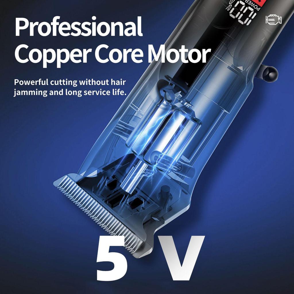 Rechargeable Multi-Function LCD Display Electric Hair Clippers & Razor