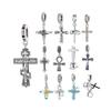 High Quality Women 925 Sterling Silver Cross Charm Necklaces Fine Jewelry Making