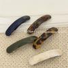 Korean Style Gold Label Acetate Baguette Barrette - Versatile & Cute Hair Clip