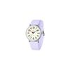 CalmTick Nurse Watch Analog Simple Stylish Waterproof Luminous Unisex for Students Silver Purple