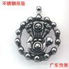 Halloween Personalized Titanium Steel Engine Necklace Pendant Stainless Steel Hip Hop Vintage Necklace Sweater Chain