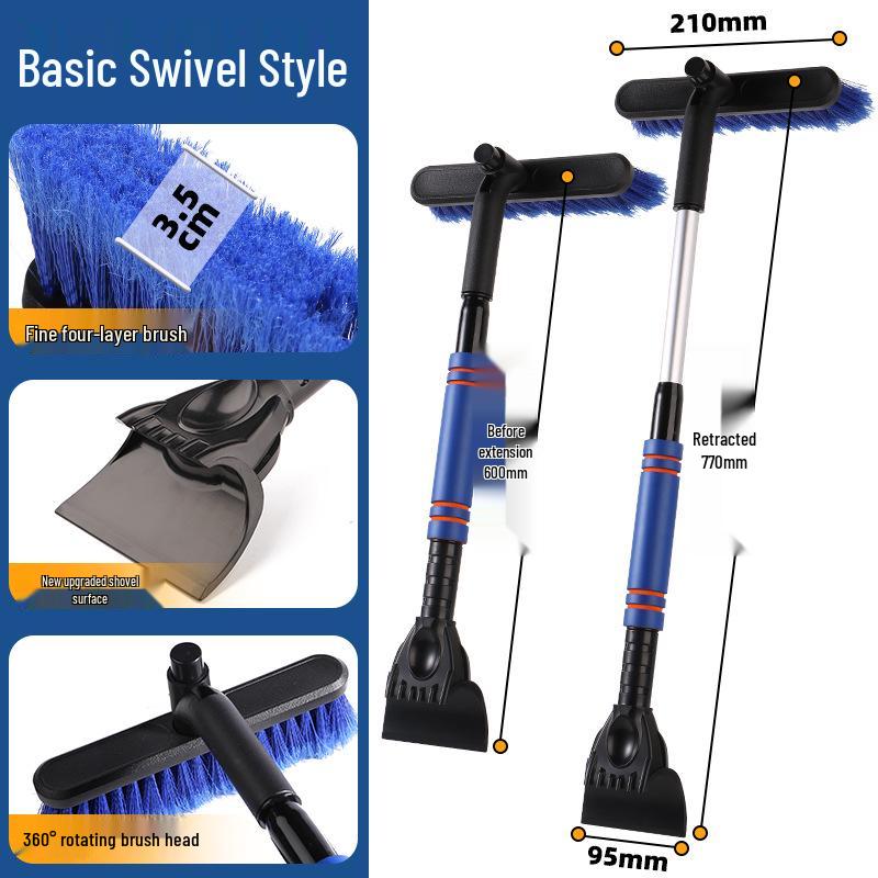 "Multi-Function Car Snow Shovel Brush Defrost Ice Scraper"