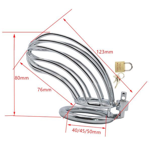 Big Metal Cock Cage Male Chastity Device BDSM Sex Toys for Men Penis Lock Erotic Bondage Husband Loyalty Drop Shipping