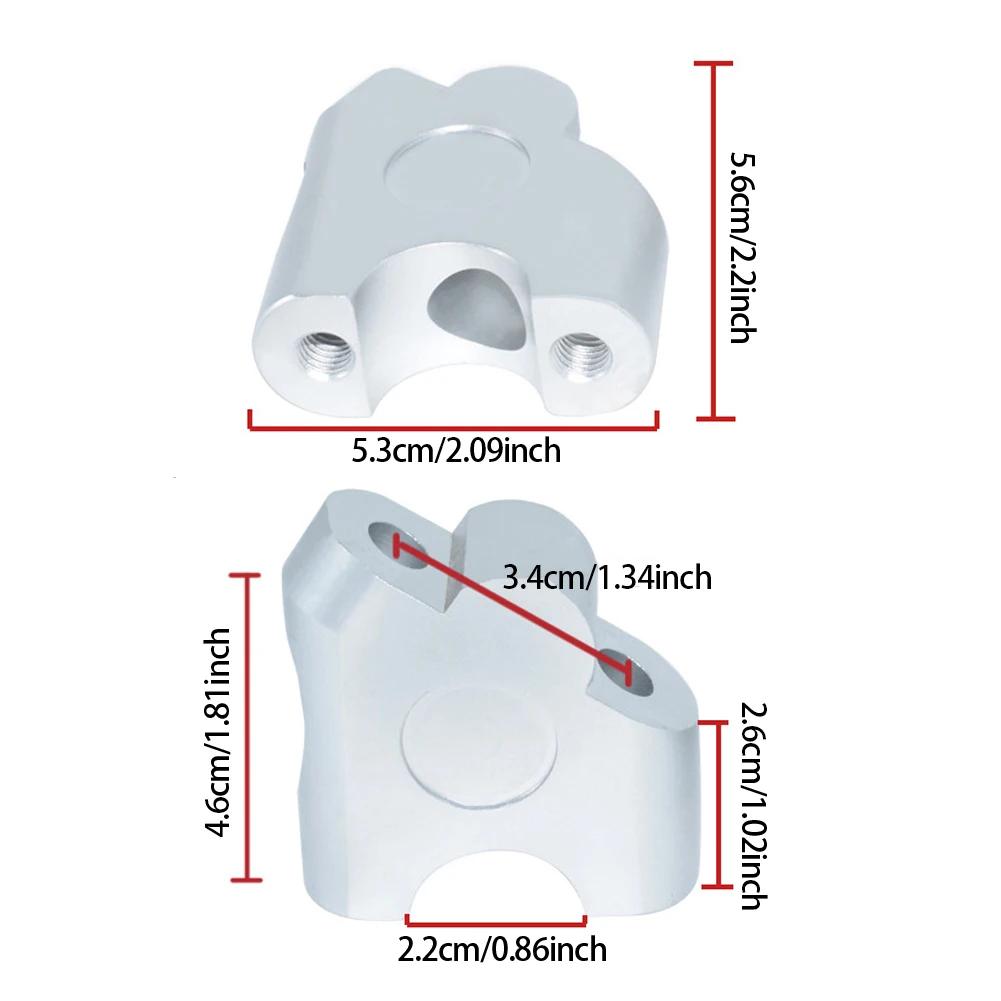 Universal 2Pcs Motorcycle 22mm Handle Riser Handlebar Clamp Mount Back Move Adapter Handlebar Riser Clamp Handlebar Parts