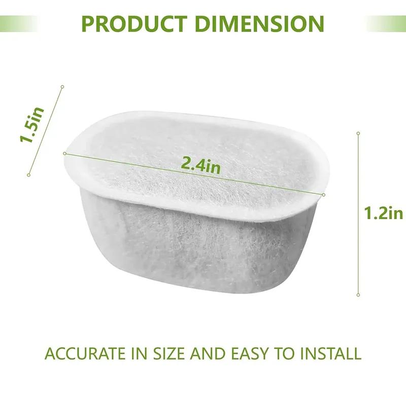 Charcoal Replacement Filters Cat Water Fountain Filter for 67oz/2L & 71oz/2.1L & 118oz/3.5L Dog Water Bowl Drinking Dispenser