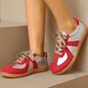 Fashion Casual Mixed Color Sneakers for Women Spring Autumn 2025 All-Match Lace Up Flats Woman Non-Slip Plus Size 35- 44 Shoes Female