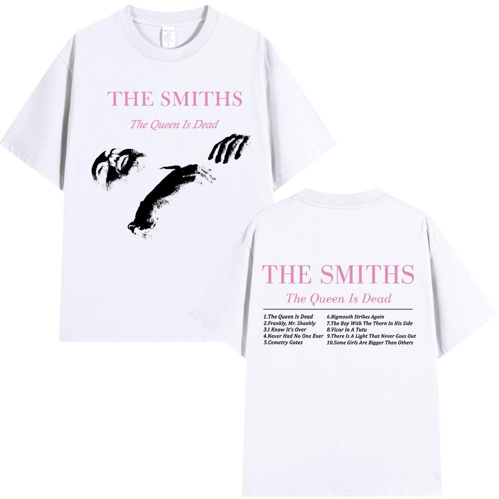 The Smiths The Queen Is Dead T Shirt 1980s Indie Morrissey Oversized Tshirt Vintage Punk Rock Band Tshirts Streetwear Unisex