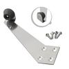 Stainless Steel Door Stopper Guards Wall from Door Damage Reliable Mute Buffer for Wooden and Metal Doors Easy Setup
