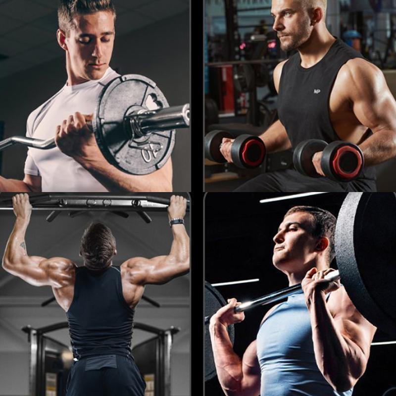 Heavy-Duty Lightweight Cotton Wrist Bands Adjustable Weightlifting Padded Grip Enhancing Deadlift Pull-Up Straps Gym Fitness
