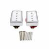 2 Pieces P90 Single Coil Pickup Set Shielded Pickups with Mounting Screws