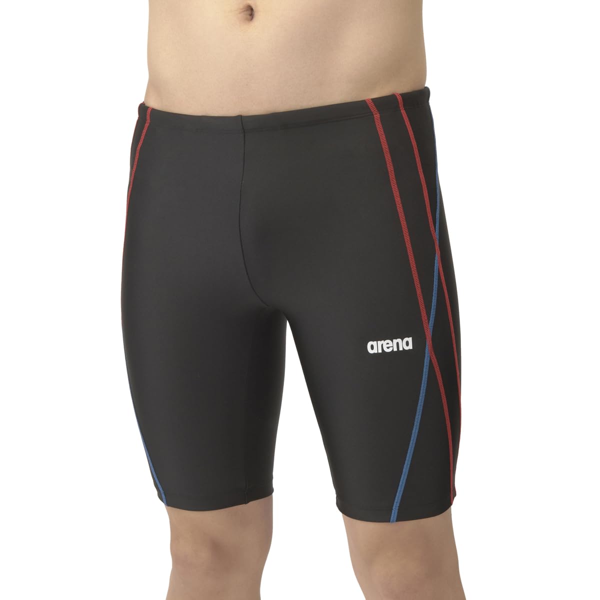 

Swimsuit Fitness Spats Black x Red 4XO [Arena] (Half Leg) Men s (BKRD)